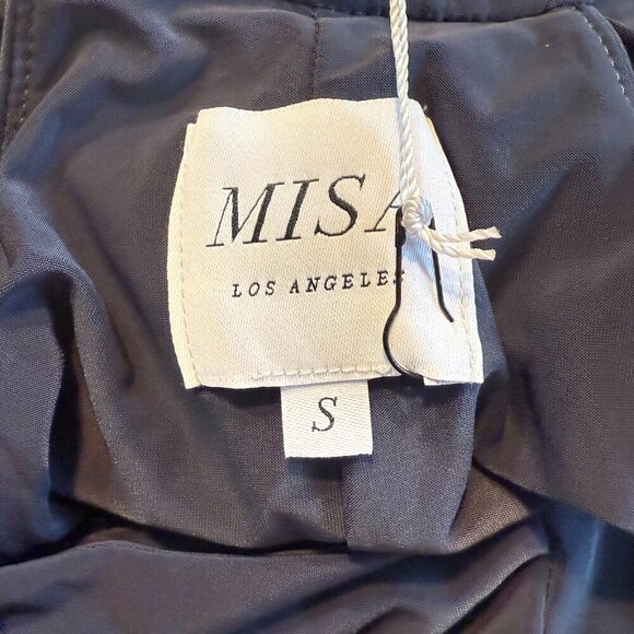 Misa Domino Midi Dress Grey Size Small - Picture 10 of 12